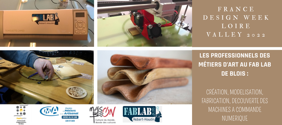 Les professionnels des métiers d’art en visite au Fab Lab de Blois.