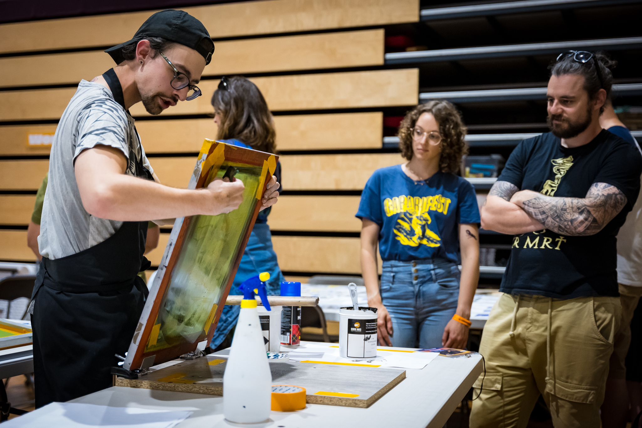 GabariFest édition 2024 / Workshop sérigraphie / photo par Vincent VDH / https://www.instagram.com/vdhvince